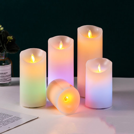Title 2, LED Electronic Candle Lamp Layout Props. Realis...