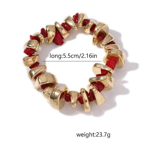 Title 1, Gold Retro Irregular Handmade Beaded Shaped Sui...