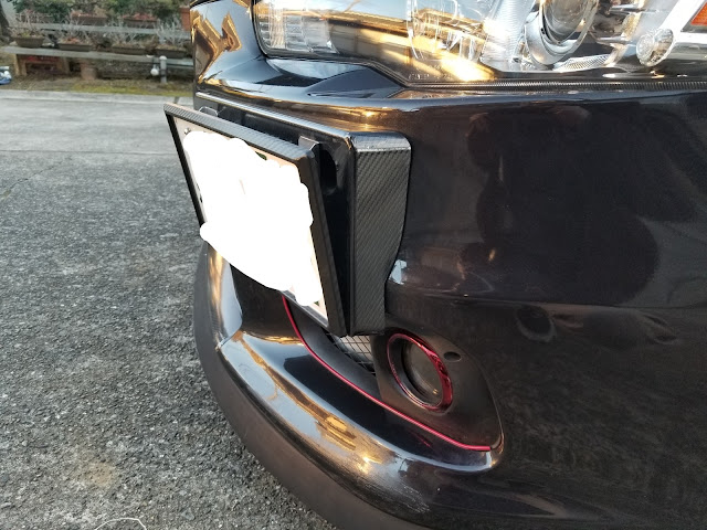 ランサーエボリューション Xのナンバープレート角度調整に関するカスタム メンテナンスの投稿画像 車のカスタム情報はcartune