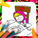 Descargar Mash and the bear Coloring Book Instalar Más reciente APK descargador