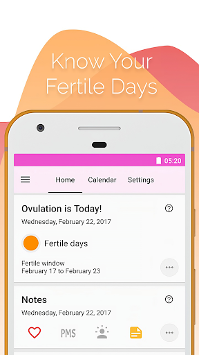 Screenshot Period and Ovulation Tracker