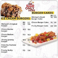 Michael's Ice Cream Burger menu 5