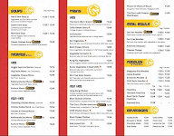 Yellow Dragon menu 5