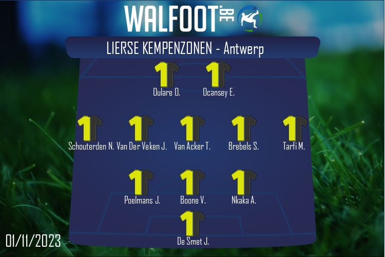 Composition Lierse Kempenzonen | Lierse Kempenzonen - Antwerp (01/11/2023)