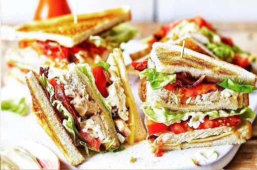 The Millionaire Non- Veg Club Sandwich( Grilled)