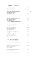 Selfie Cookie menu 1