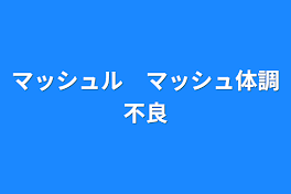 マッシュル　マッシュ体調不良