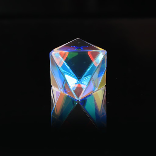 Title 4, Optical Glass Cube Splitting Prism Dice for uni...