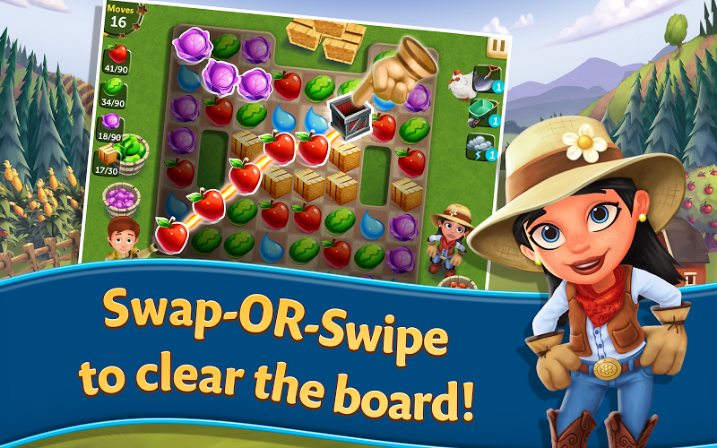 FarmVille Harvest Swap v1.0.908 (Unlimited Money) Hack Mod APK - screenshot