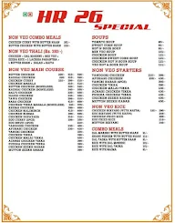 HR 26 Special menu 2