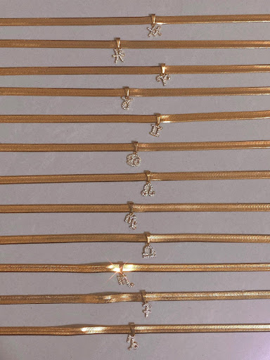 Title 7, Small Group Diamond Constellation Blade Necklac...