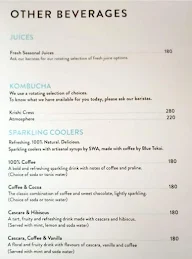 Blue Tokai Coffee Roasters menu 1