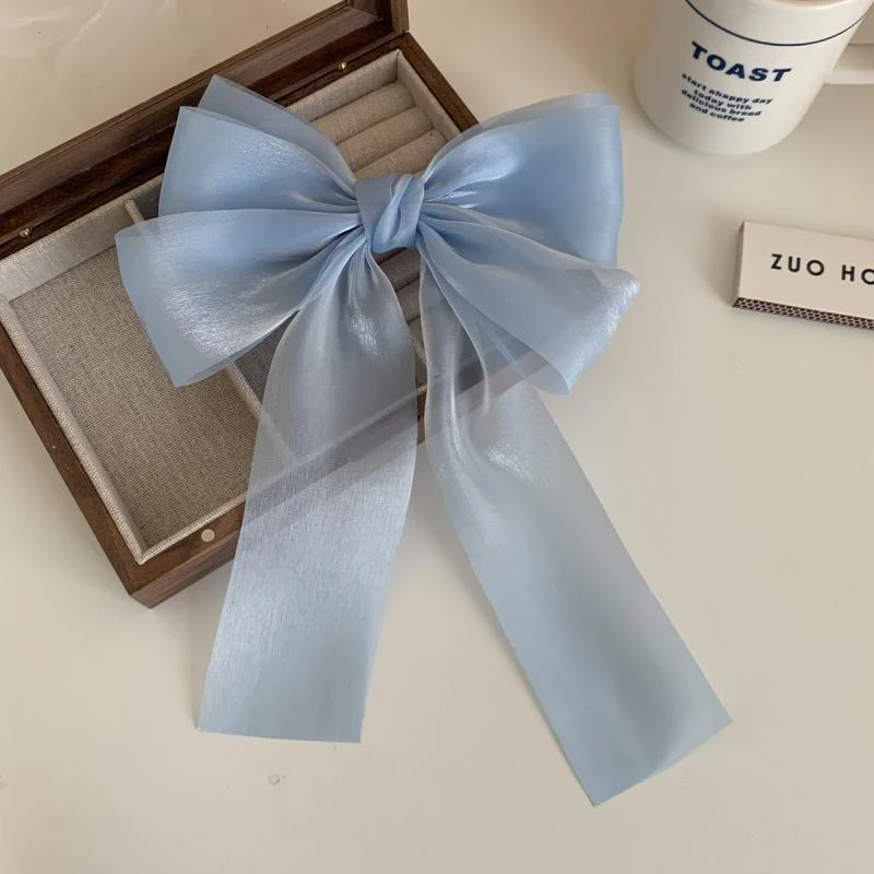 Vrouwelijke Sweet Desire Mesh Strik Haarclip. Voegt een elegante touch toe aan je kapsel. Perfect voor elke gelegenheid, makkelijk te gebruiken.
