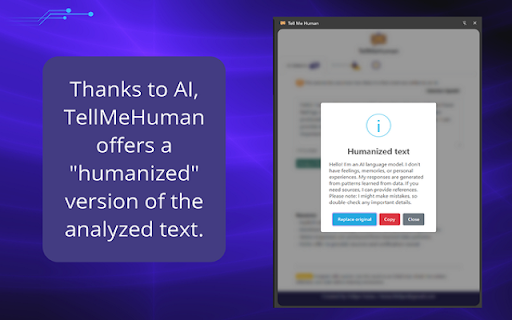 Tell Me Human - Text Analysis screenshot 4