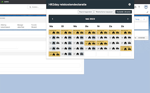 HR2day reiskostenvergoeding