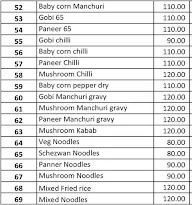 Hotel Vishesha Upahara menu 2