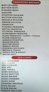 The Krishna Grand menu 1