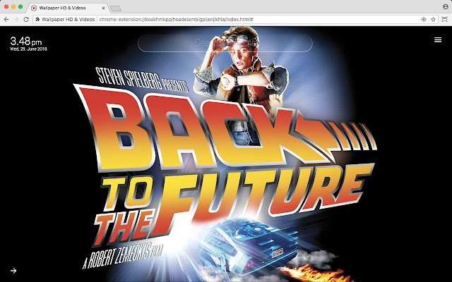 Movies of the 80s HD Wallpaper New Tab Theme