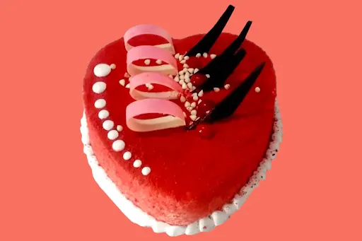 Red Velvet Heart Shape Cake