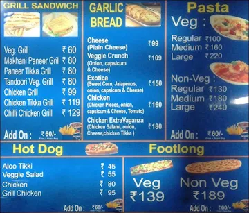 Mansi Pizza menu 