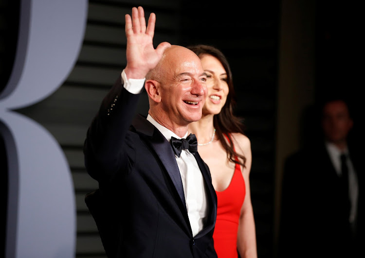 Amazon CEO Jeff Bezos and wife MacKenzie Bezos./REUTERS