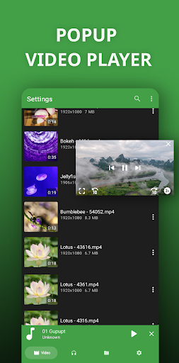 Screenshot video player for android