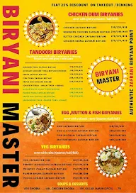 Biryani Master menu 1