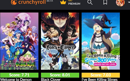 Crunchyroll - Anime Score from MyAnimeList