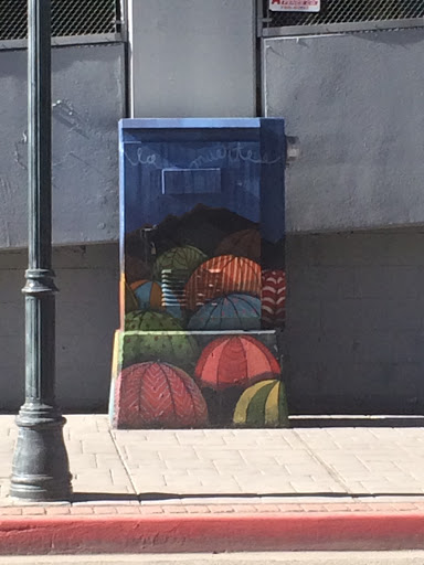 Umbrellas On Power Box