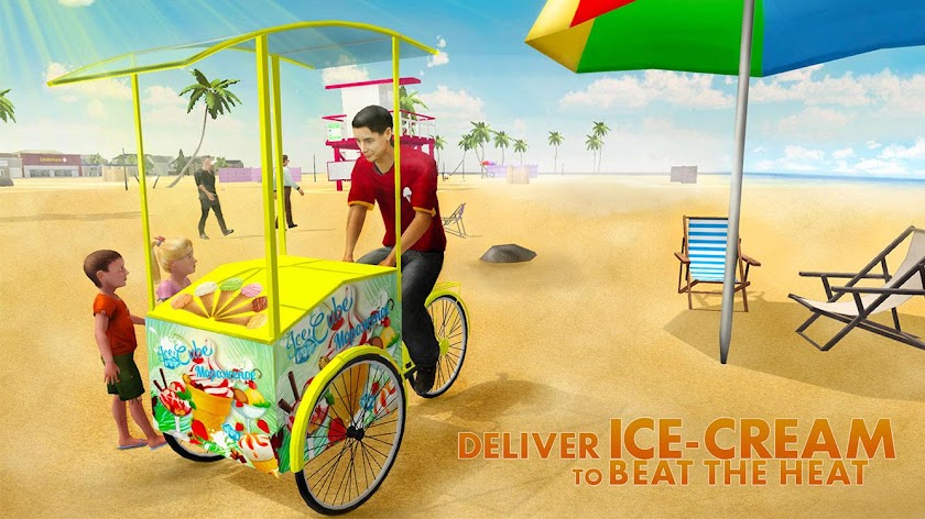 Beach Ice Cream Delivery SIM Screen 1