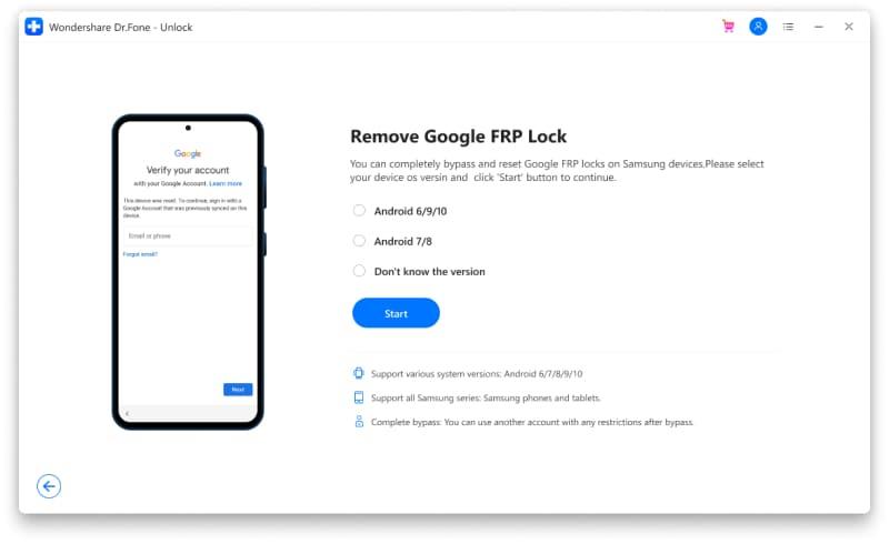drfone screen unlock homepage