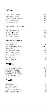 Sagar Sweets menu 1