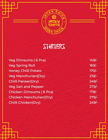 Jacky Ching menu 