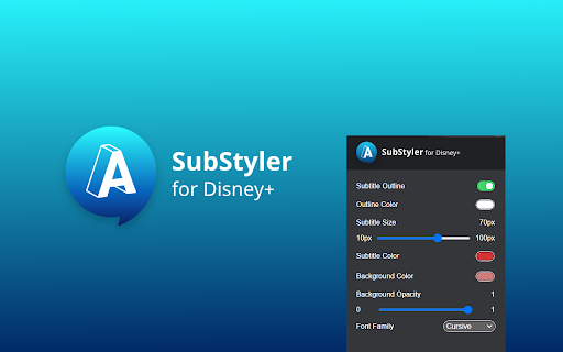 Disney+ SubStyler : customize subtitles