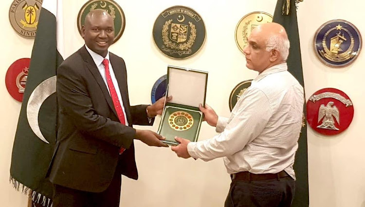 Immigration and Citizen Services PS Julius Bitok and the Pakistan Interior Secretary Syed Ali Murtaza in Islamabad