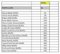 The Delicious Waffle menu 1