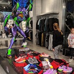 Evangelion shoes in Harajuku in Tokyo, Japan 