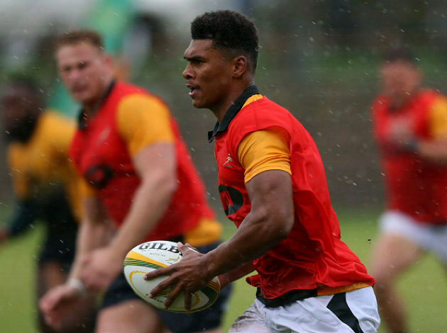 Damian Willemse during the Springbok open training session and fan engagement at Florida Park in Cape Town earlier in August