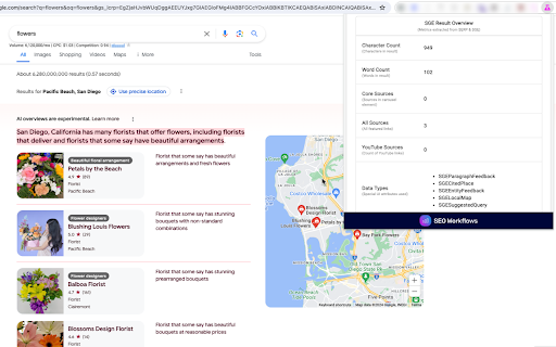 Google AI Overviews (Search Generative Experience) SERP Extractor