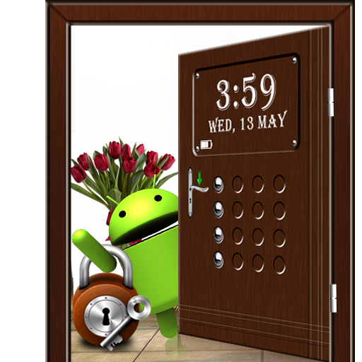 Door Screen Lock - Brown 個人化 App LOGO-APP開箱王