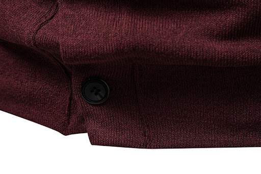 Title 17, Mens Casual Cardigan Sweater Slim Lapel A vers...