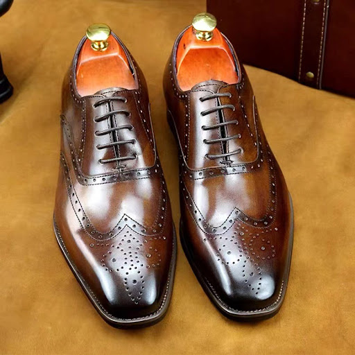 Title 1, Engraved British Brogue Mens Shoes