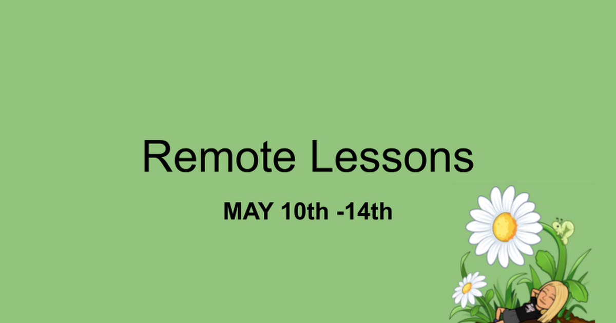 Remote Lessons