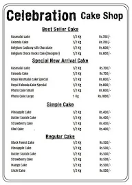 Celebration Cake Shop menu 1