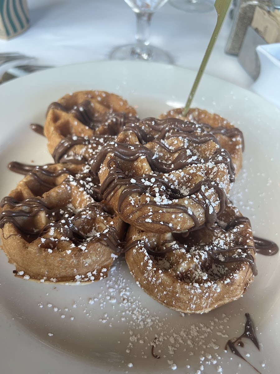 GF Nutella Waffles...sooooo good!