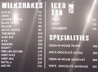 Crush Coffee menu 1