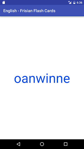 Eng Frisian Flash Cards