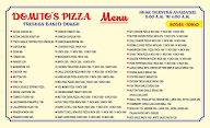 Domano's Pizza menu 1