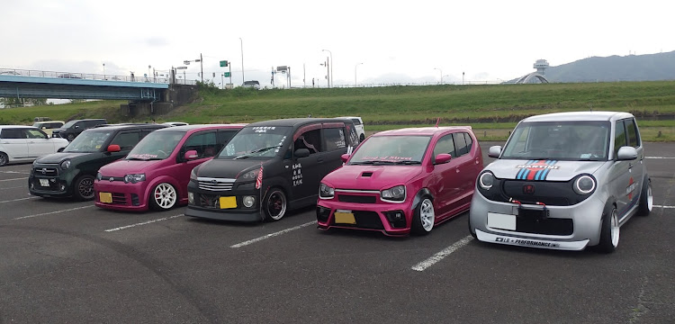 ステラの街宣車仕様・L-ﾌｧﾐﾘｰ(light car family)・Lファミリー・木曽三川公園東海広場・MT参加してきましたに関するカスタム事例の投稿画像12枚目