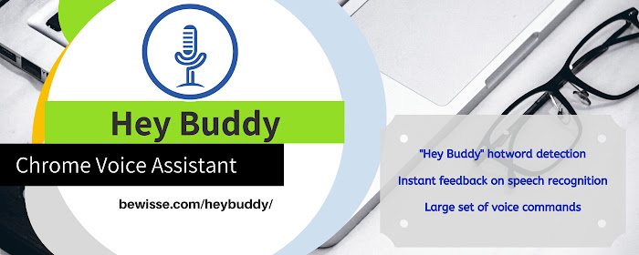 Hey Buddy - Chrome Voice Assistant marquee promo image